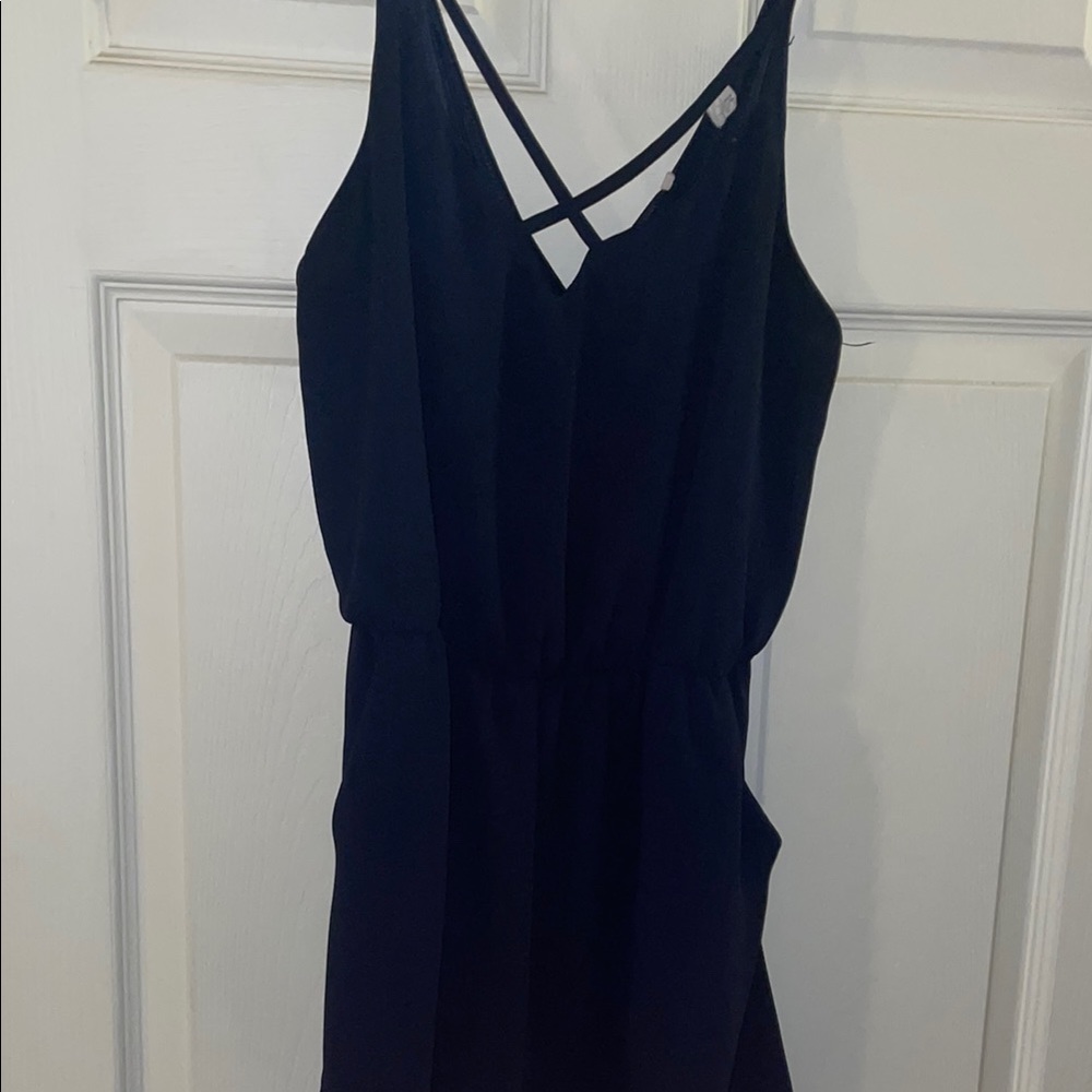 Elegant Navy Romper Shorts